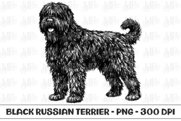 Black Russian Terrier Dog Sketch PNG: A Practical Guide for Designers and Crafters