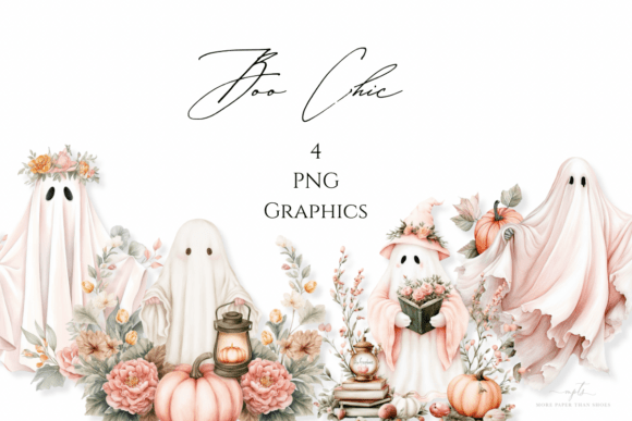Boo Chic Pastel Halloween Illustrations