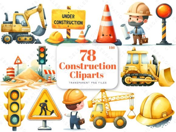 Building Creative Foundations: The Rise of Watercolor Construction Vehicles Clipart in Modern Design