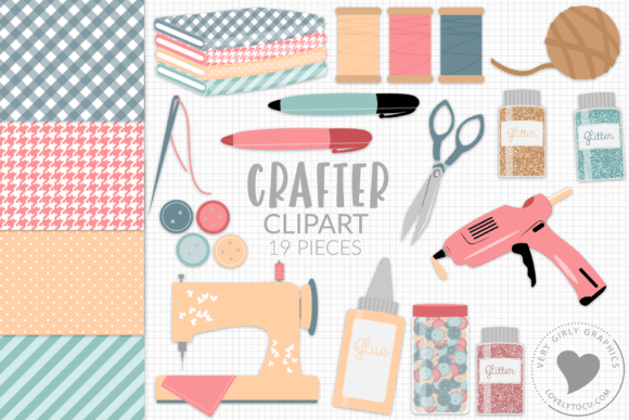 Crafter Clipart Graphics for Modern Design