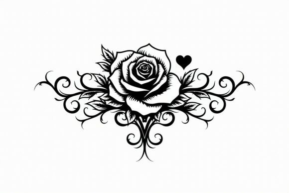 Floral Rose Silhouette Set: Elevating Your Creative Projects with Elegant Vector Art