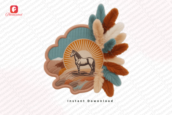Revitalizing Creative Workflows with the Western Boho Desert Horse Feather PNG