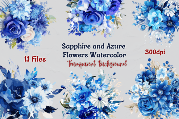 Sapphire and Azure Flowers Watercolor: A Practical Evaluation for Designers