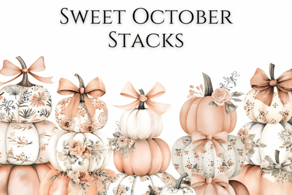 Shabby Chic Pumpkin Stacks: Elevating Autumn Design
