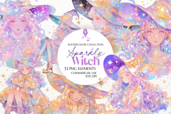 Sparkly Witch Clipart Sublimation: Elevating Your Halloween Designs