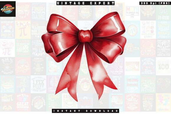Watercolor Red Glossy Ribbon Bow Clipart: A Strategic Asset for Design and Branding
